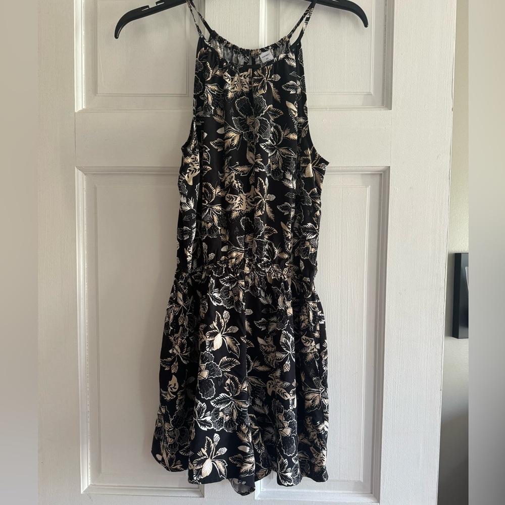 Old Navy Black Floral Romper
